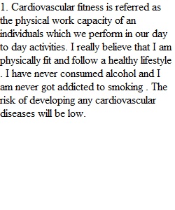 Lab 8 Cardiovascular Health Worksheet